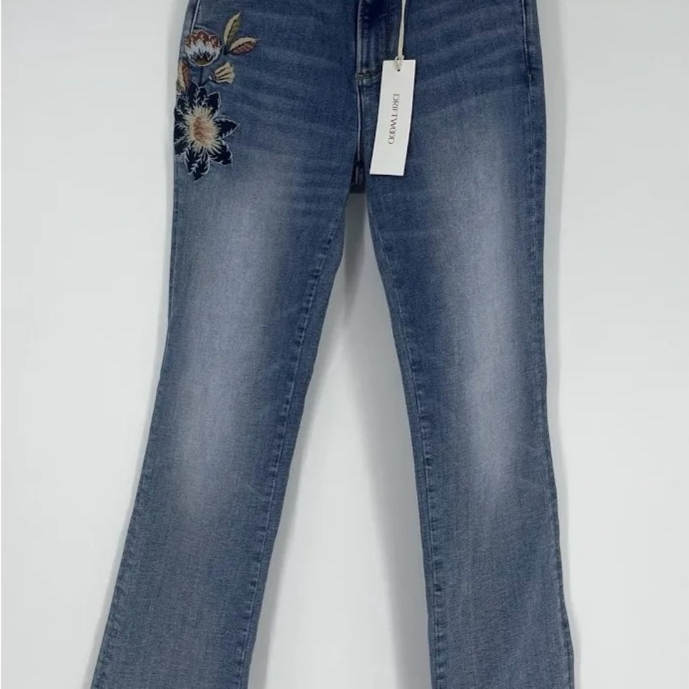 DRIFTWOOD Kelly Boot Cut Jeans with Floral Design-29 x 30